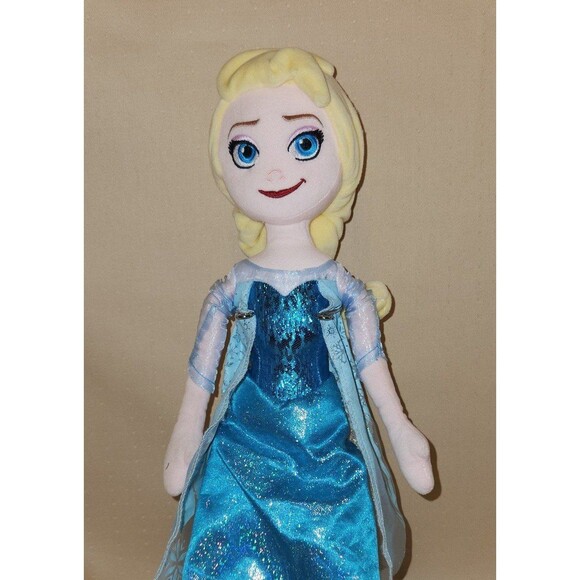 ELSA Doll Frozen 20" Plush Doll Snowflake Dress Disney - Picture 2 of 10